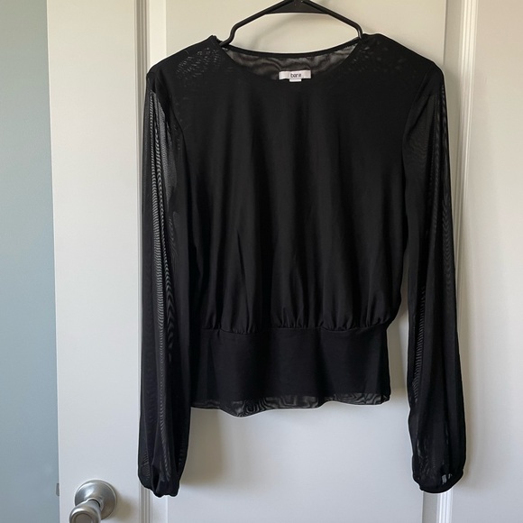 Bar III Black mesh top - Picture 1 of 5